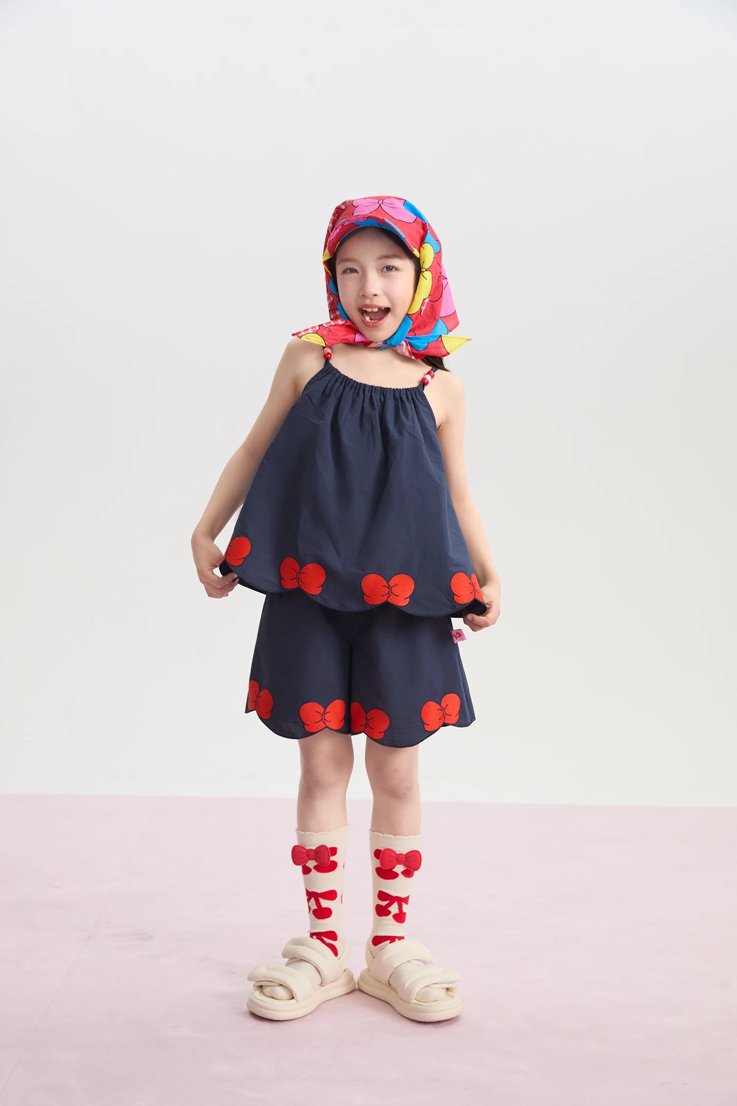 Big Bow Scarf Baseball Cap by Poco Blush, image 9