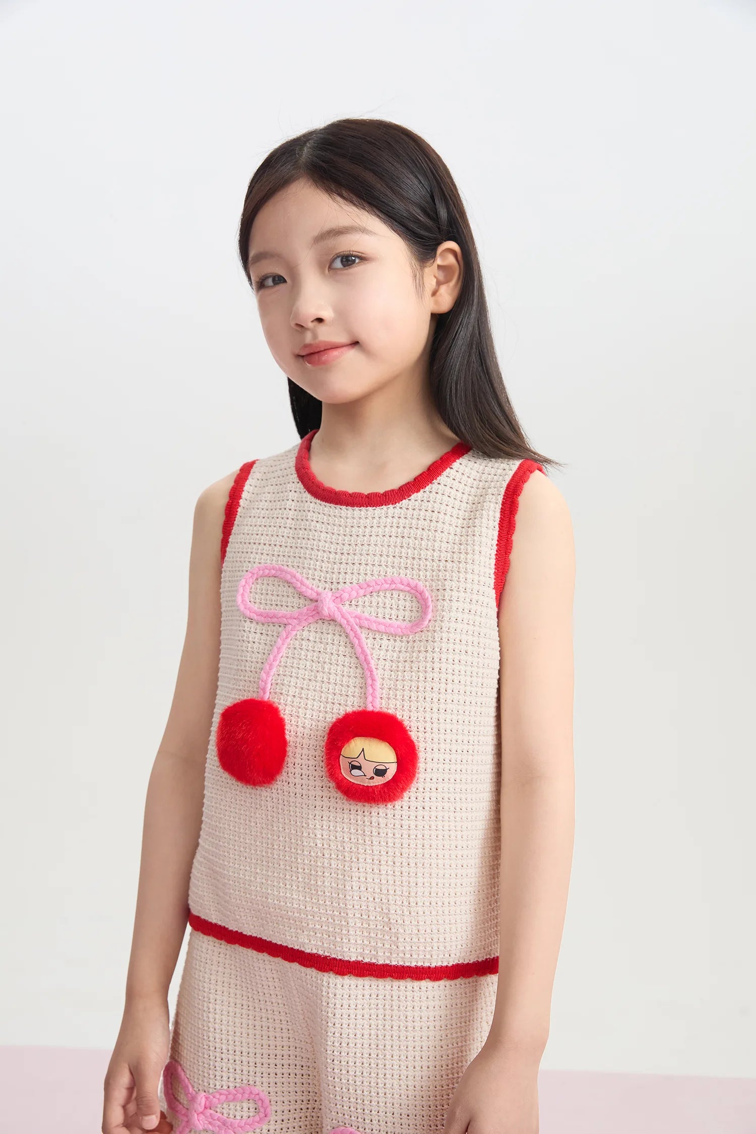 Lucky Cherry Openwork Knit Set by Poco Blush, image 8
