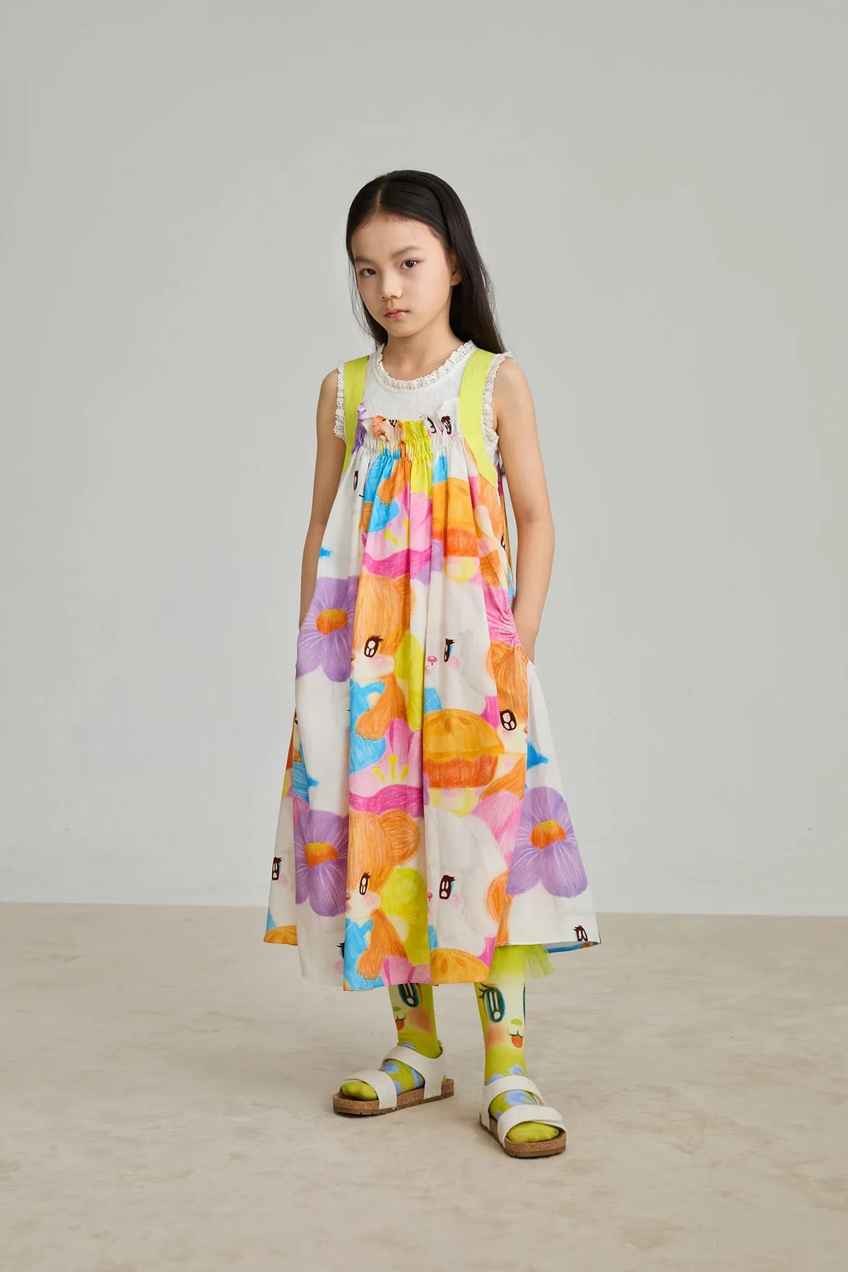 Animal Tea‑Party Smocked Maxi Dress by Poco Blush, image 10