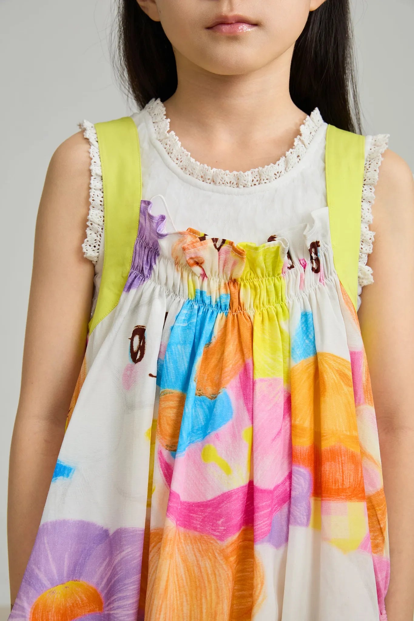 Poco Blush Animal Tea‑Party Smocked Maxi Dress