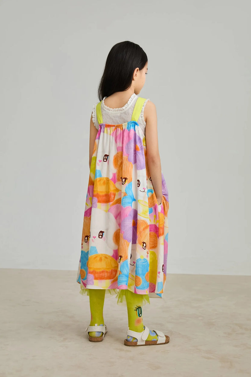 Animal Tea‑Party Smocked Maxi Dress by Poco Blush, image 16