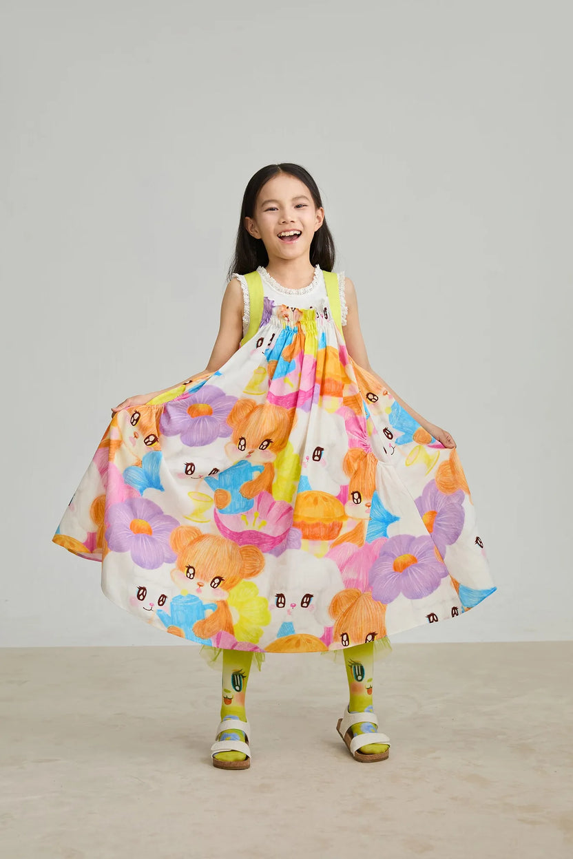 Animal Tea‑Party Smocked Maxi Dress by Poco Blush, image 19