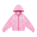 Ballerina Lace Bow Zip Hoodie by Poco Blush, image 2