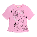 Poco Blush Fairy Ballerina Graphic Tee with 3D Lace