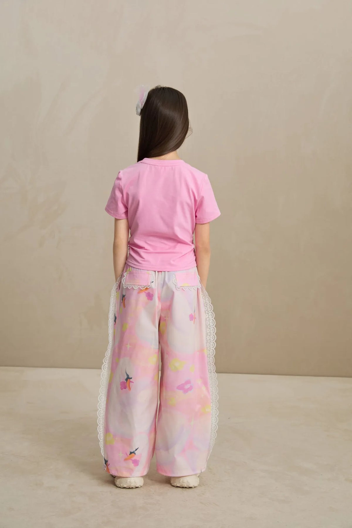 Poco Blush Fairy Ballerina Graphic Tee with 3D Lace