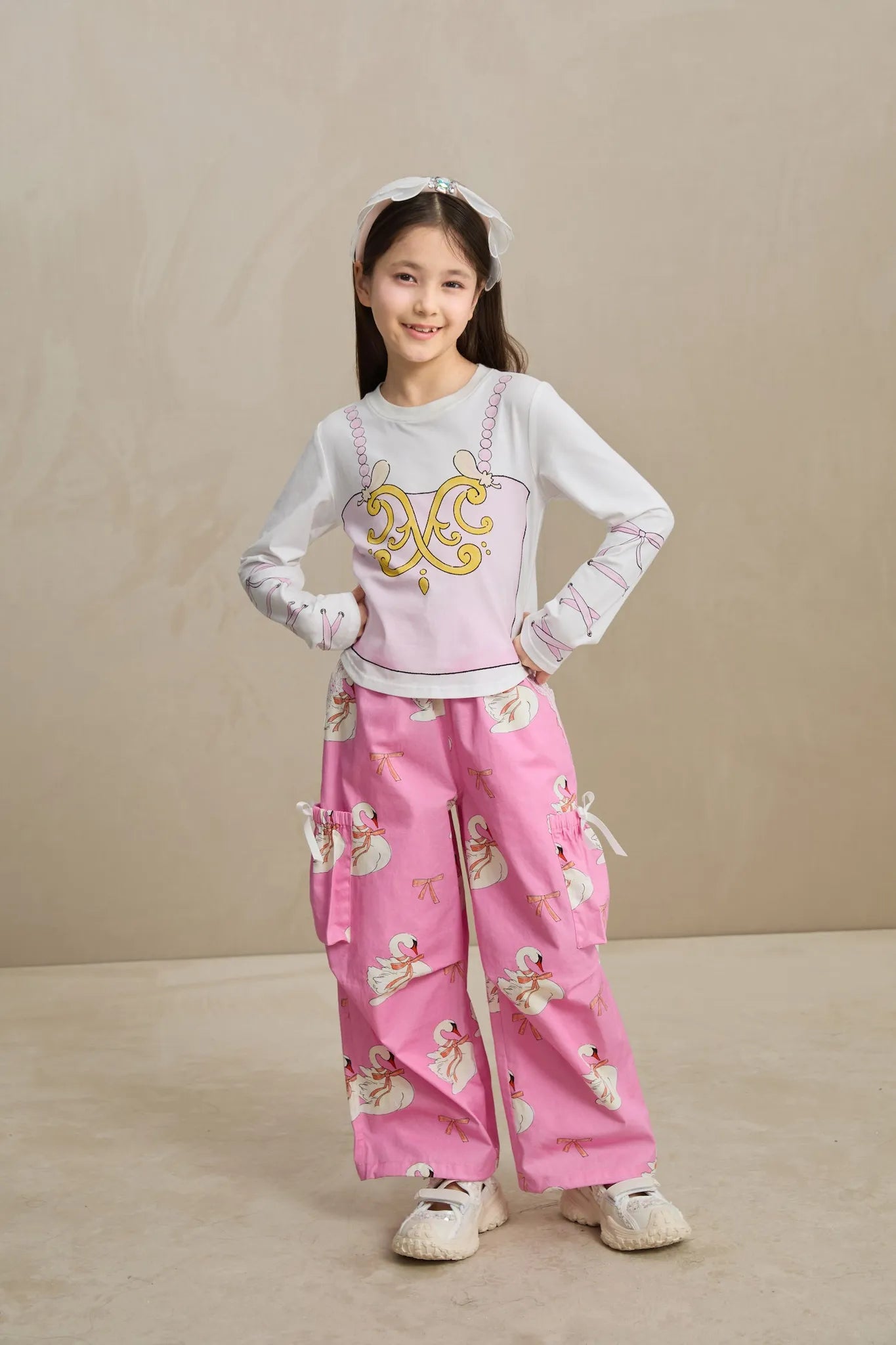 Poco Blush Ballet-Inspired Feather Tee