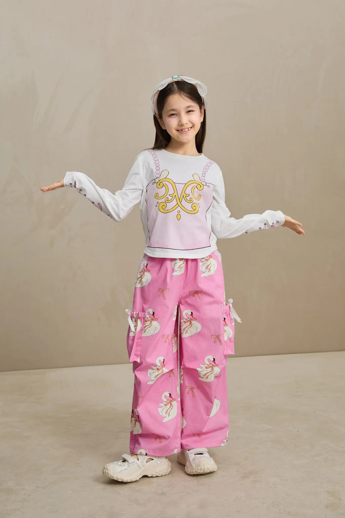 Poco Blush Ballet-Inspired Feather Tee