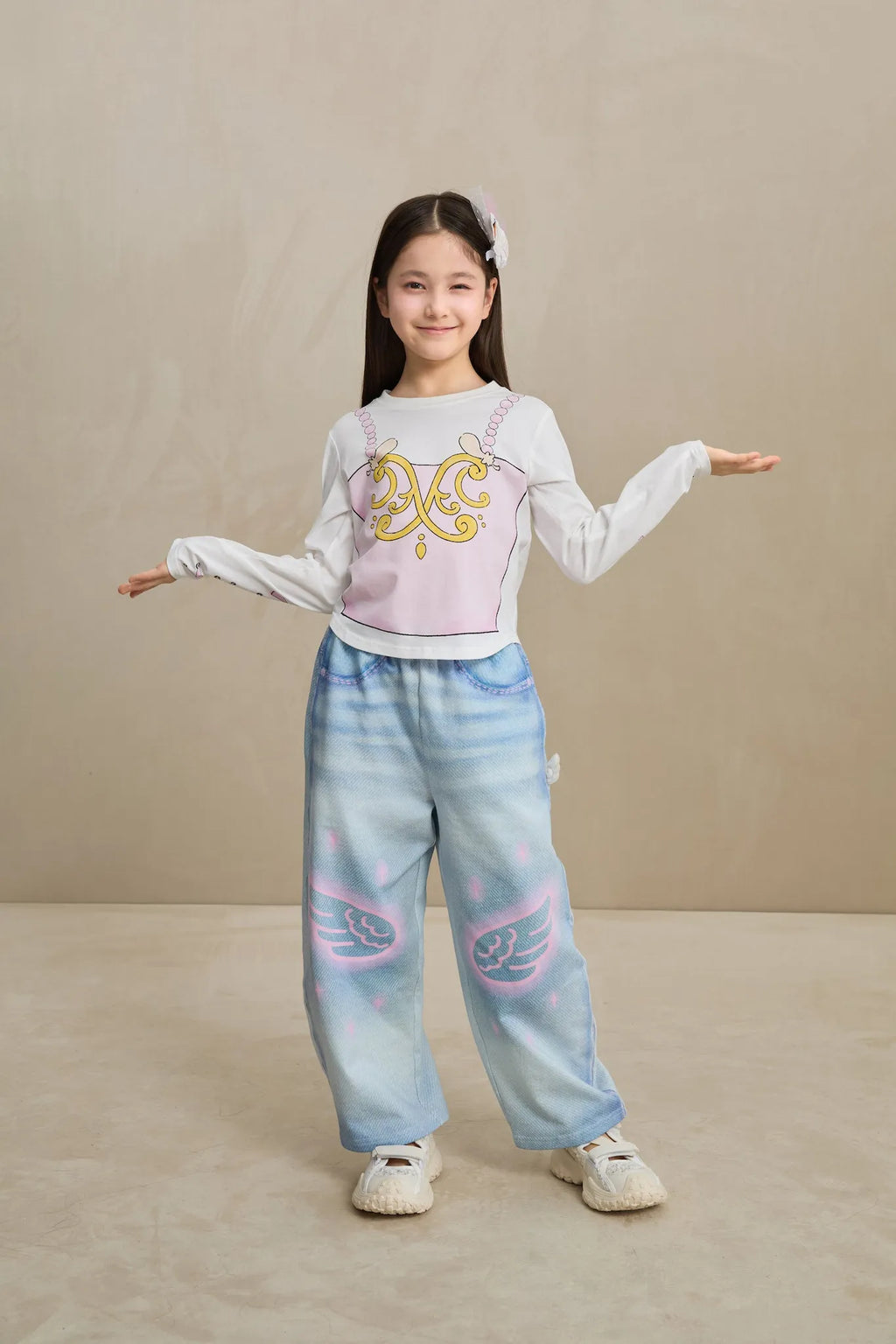 Poco Blush Ballet-Inspired Feather Tee