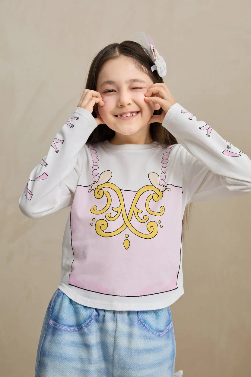 Ballet-Inspired Feather Tee by Poco Blush, image 19