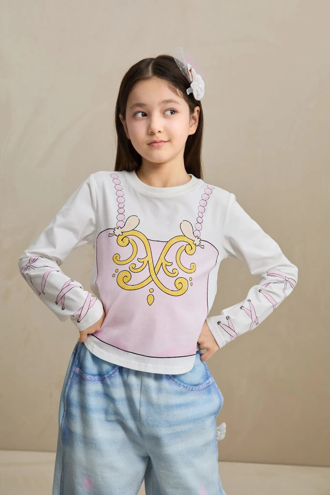 Poco Blush Ballet-Inspired Feather Tee