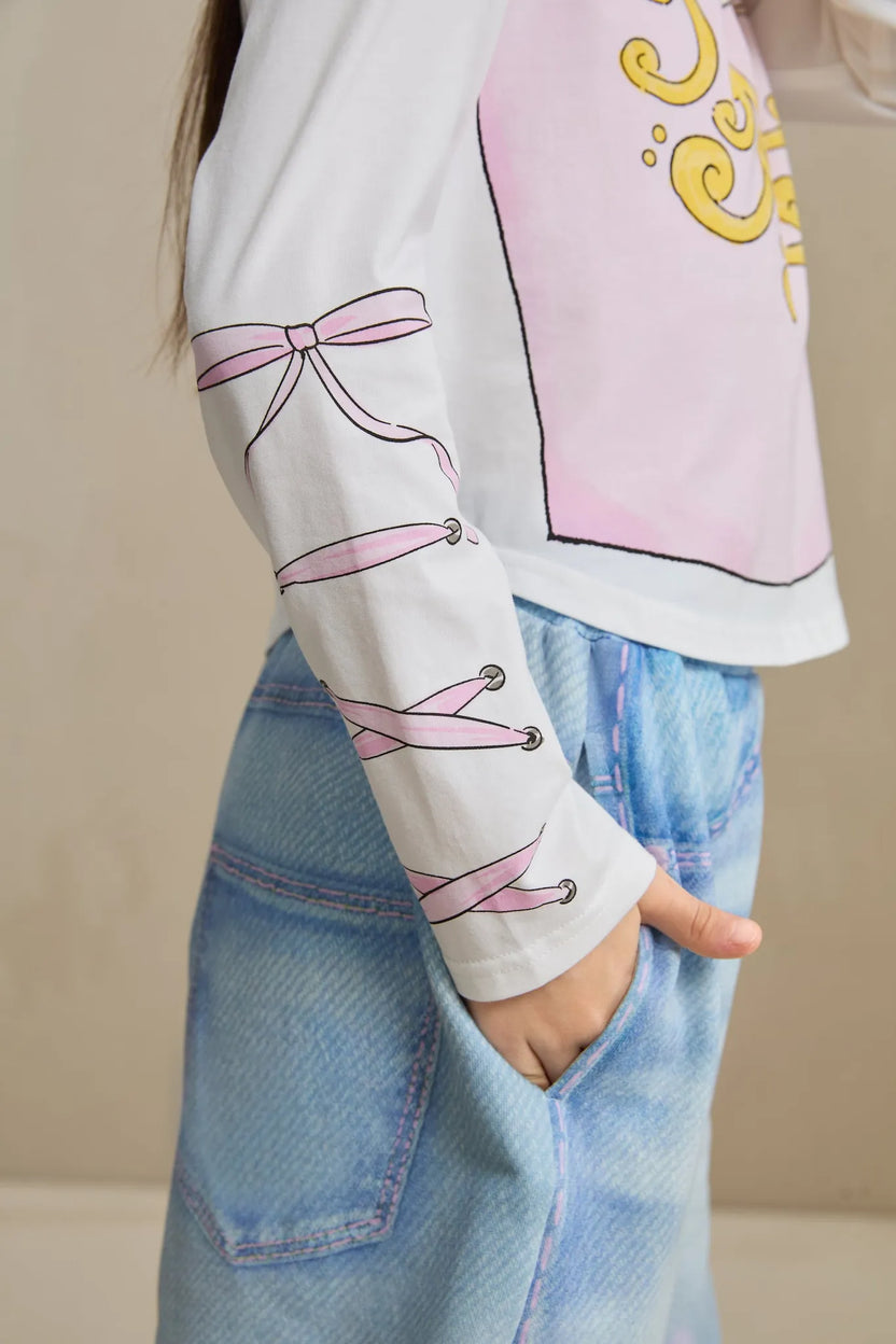 Ballet-Inspired Feather Tee by Poco Blush, image 6