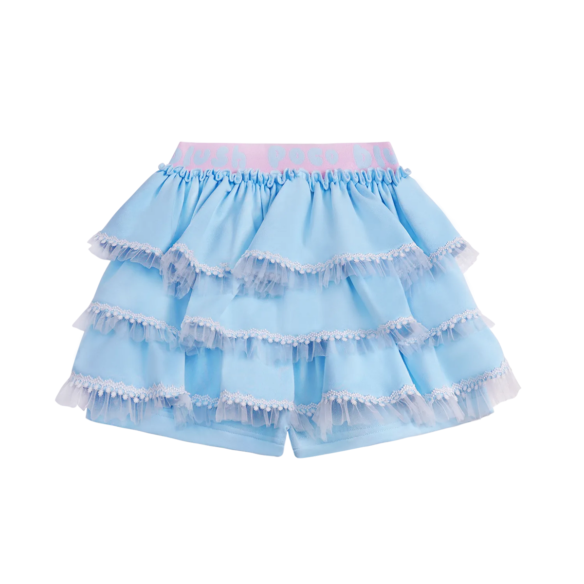 Ballet Tulle Skort with Lace Hem by Poco Blush