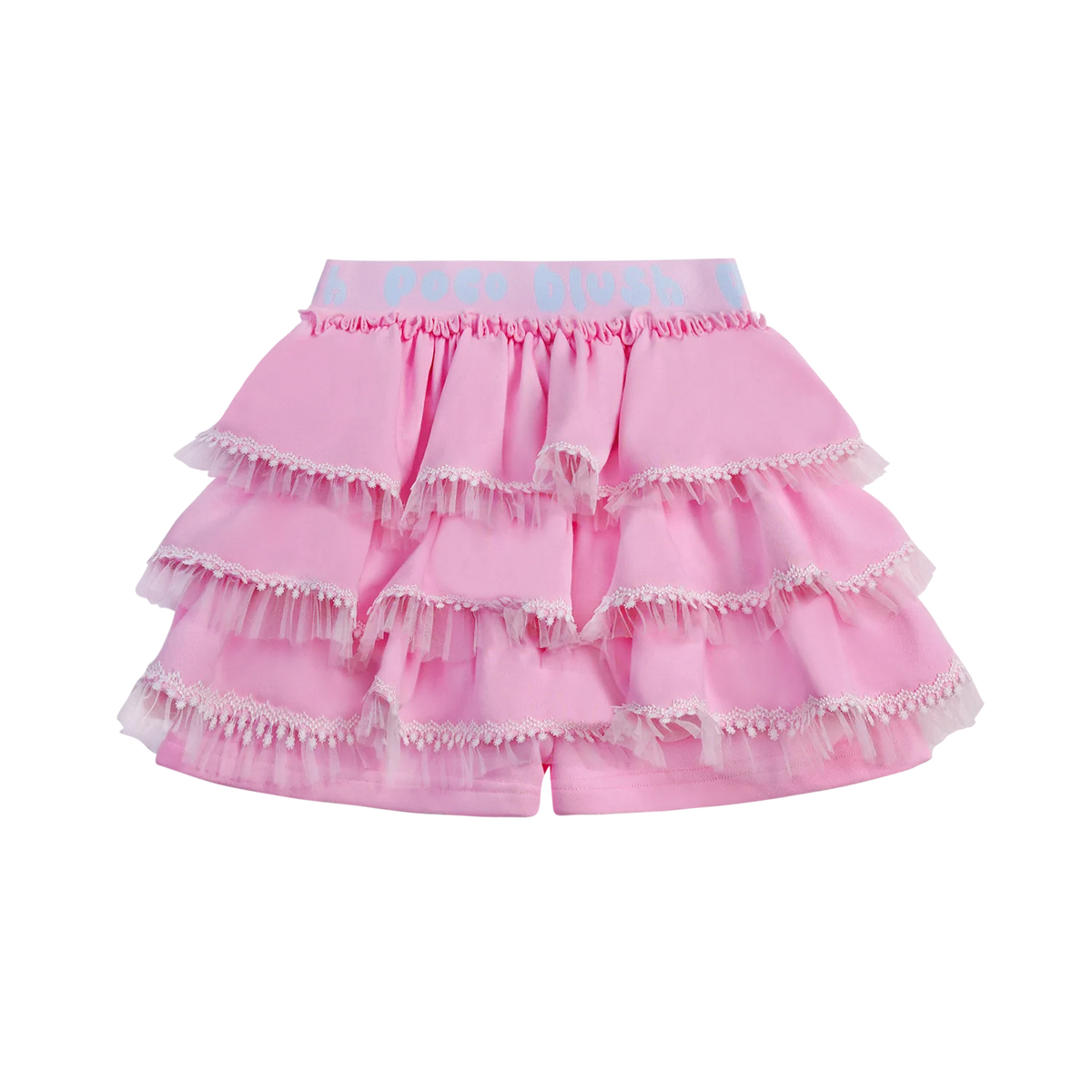 Ballet Tulle Skort with Lace Hem by Poco Blush, image 2