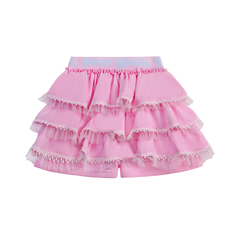 Ballet Tulle Skort with Lace Hem by Poco Blush, image 2
