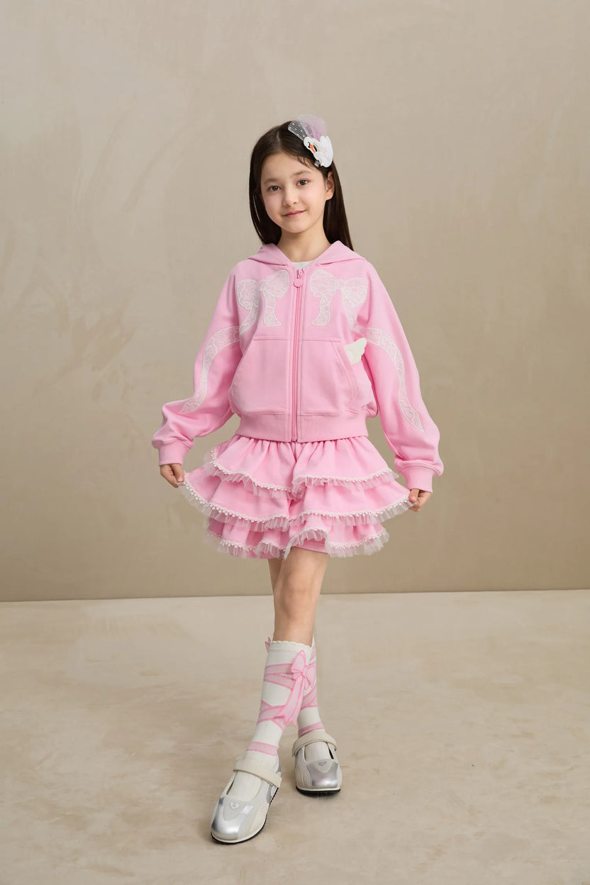 Ballet Tulle Skort with Lace Hem by Poco Blush, image 12