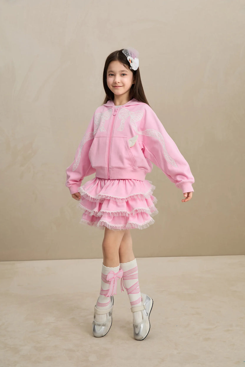 Ballet Tulle Skort with Lace Hem by Poco Blush, image 8