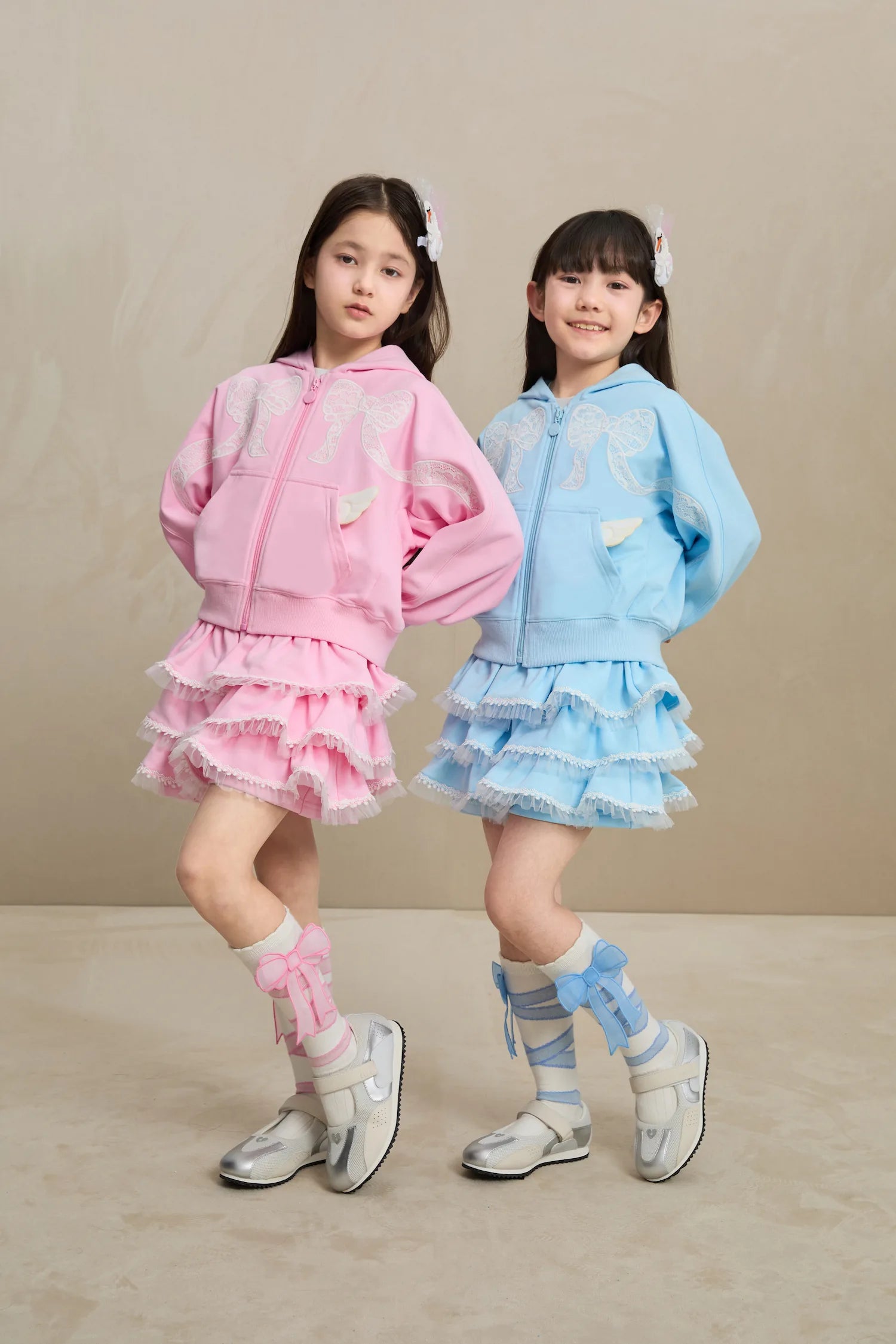 Poco Blush Ballet Tulle Skort with Lace Hem