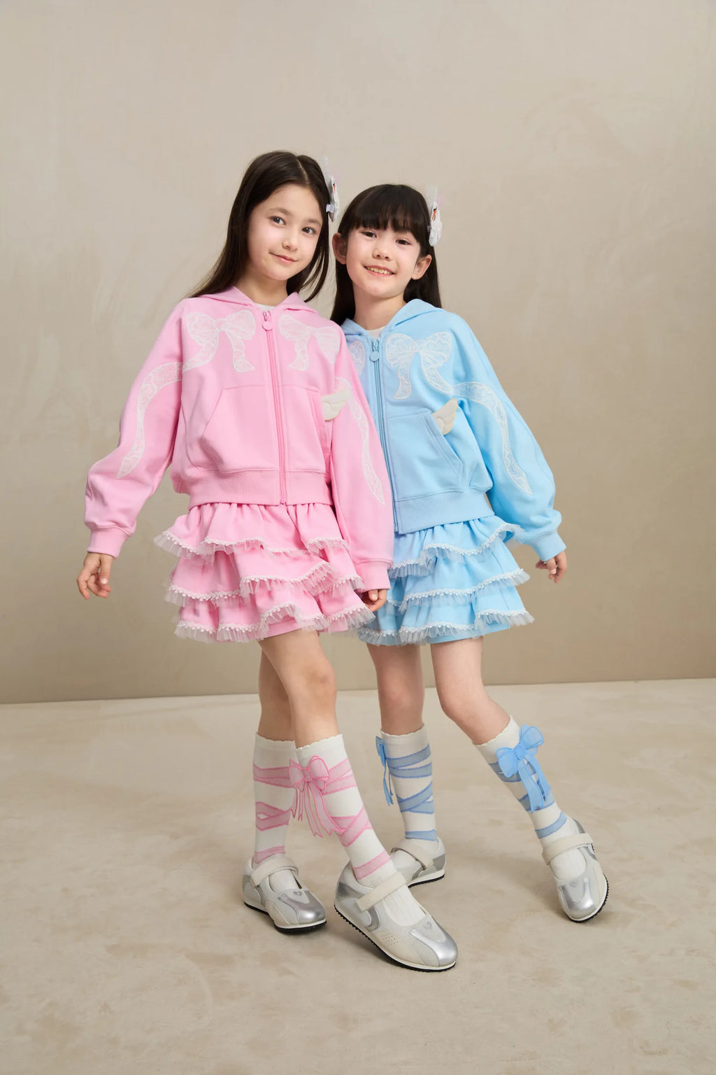 Poco Blush Ballet Tulle Skort with Lace Hem