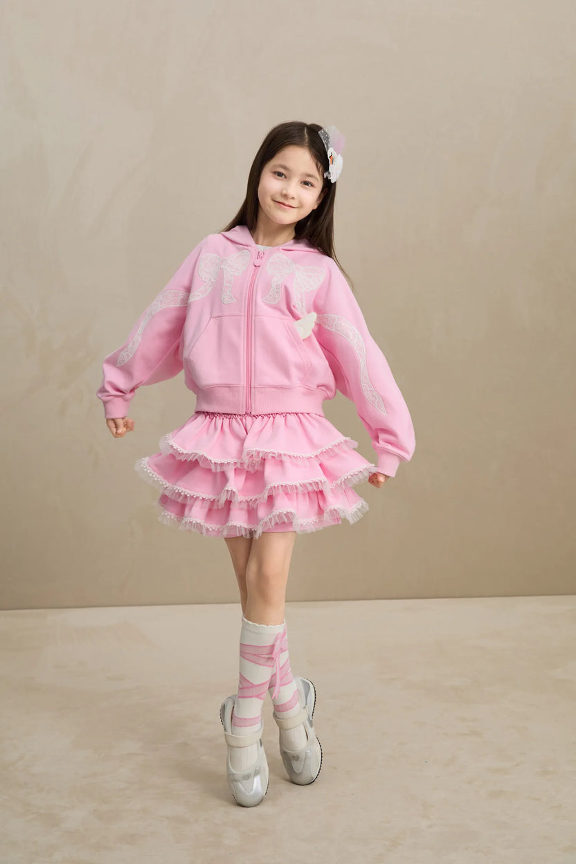 Ballet Tulle Skort with Lace Hem by Poco Blush, image 6