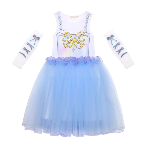 Poco Blush Ballet Wings Tulle Dress Blue