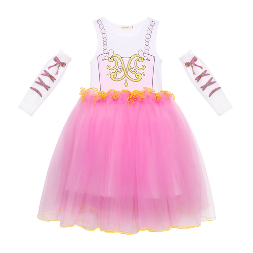 Poco Blush Ballet Wings Tulle Dress Pink