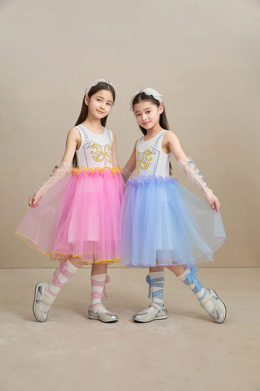 Poco Blush Ballet Wings Tulle Dress