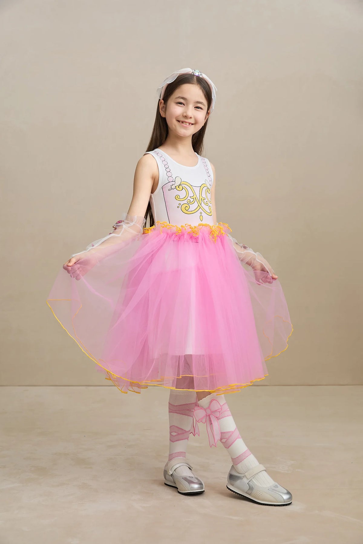 Poco Blush Ballet Wings Tulle Dress