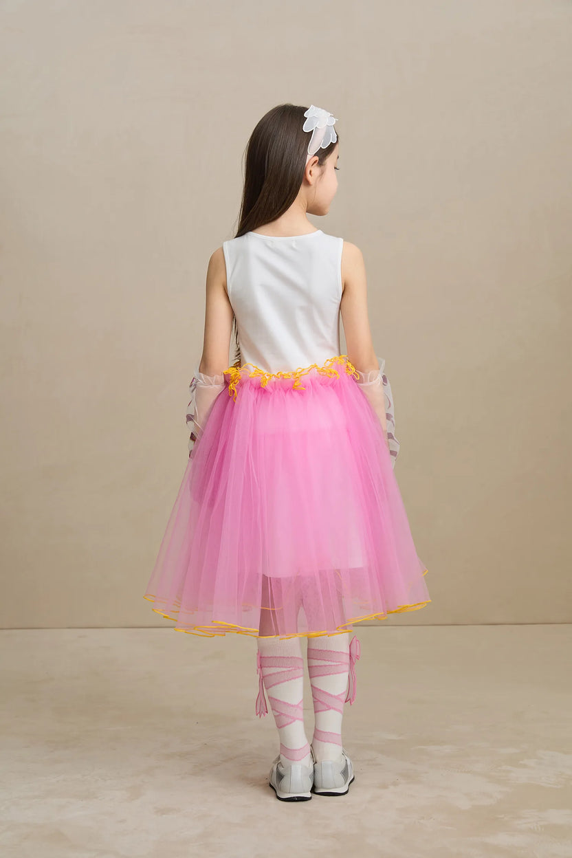 Poco Blush Ballet Wings Tulle Dress