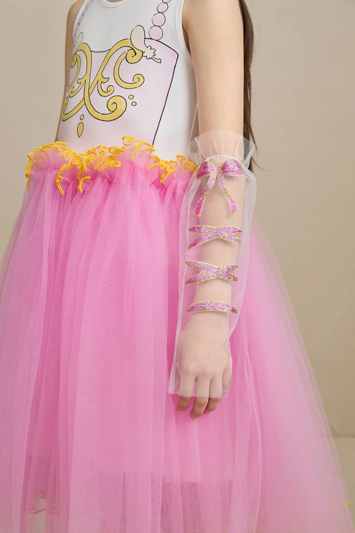 Poco Blush Ballet Wings Tulle Dress