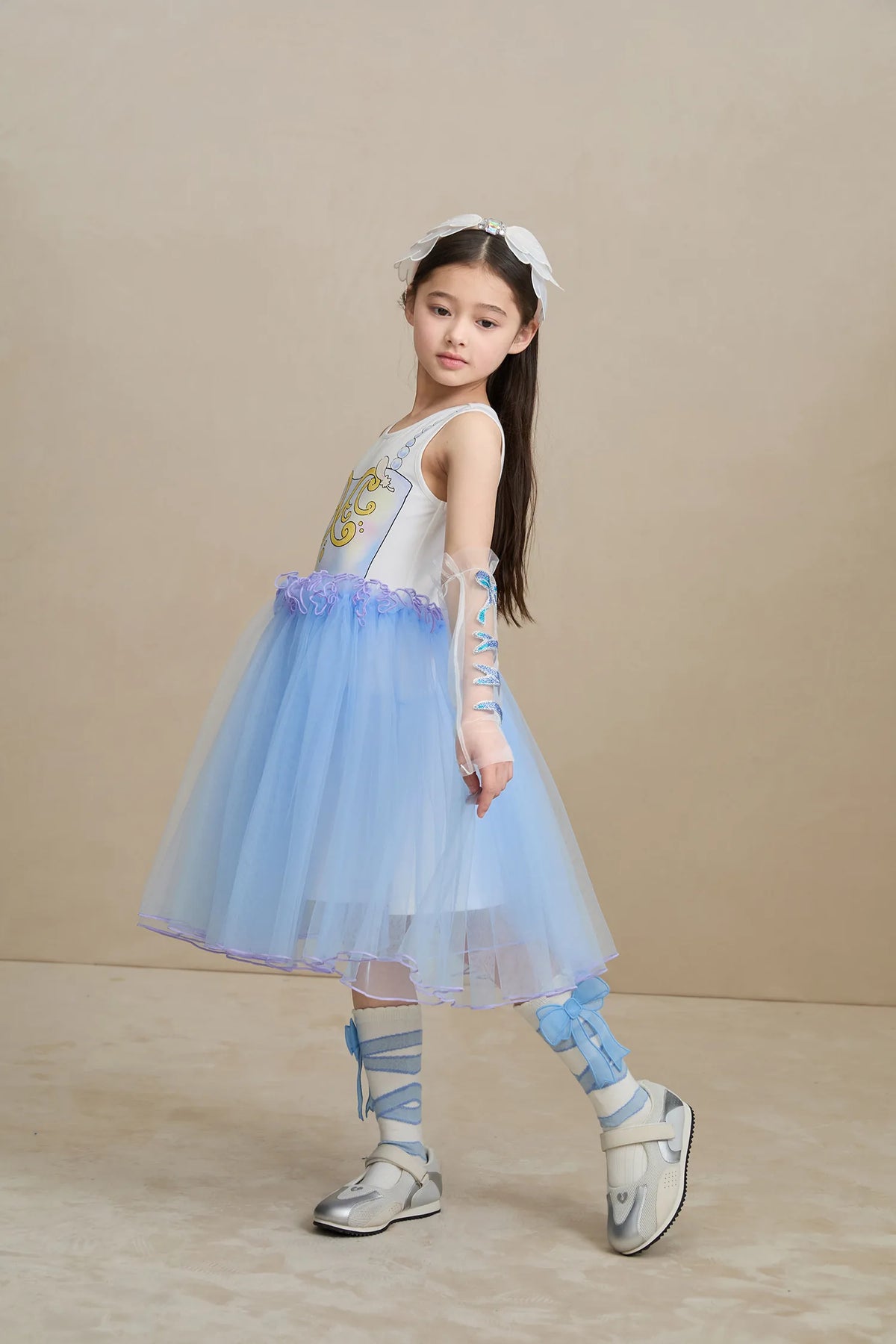 Poco Blush Ballet Wings Tulle Dress