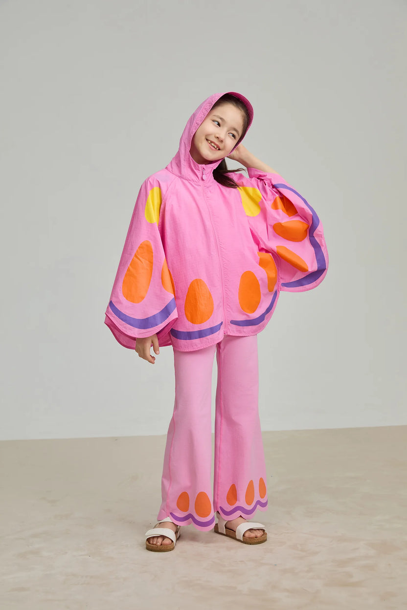 Butterfly Cape Lightweight Hooded Jacket by Poco Blush, image 6