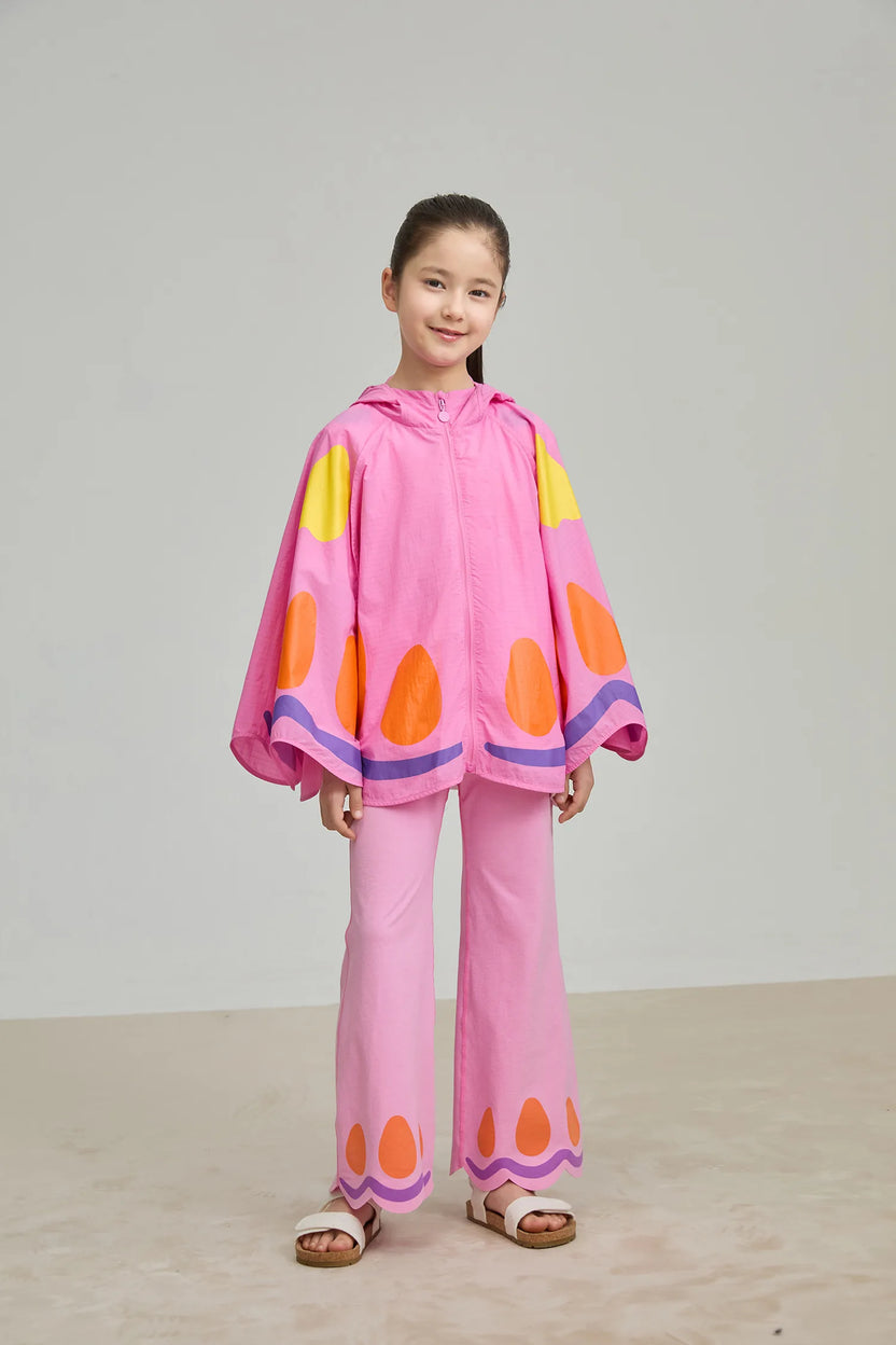 Butterfly Cape Lightweight Hooded Jacket by Poco Blush, image 8