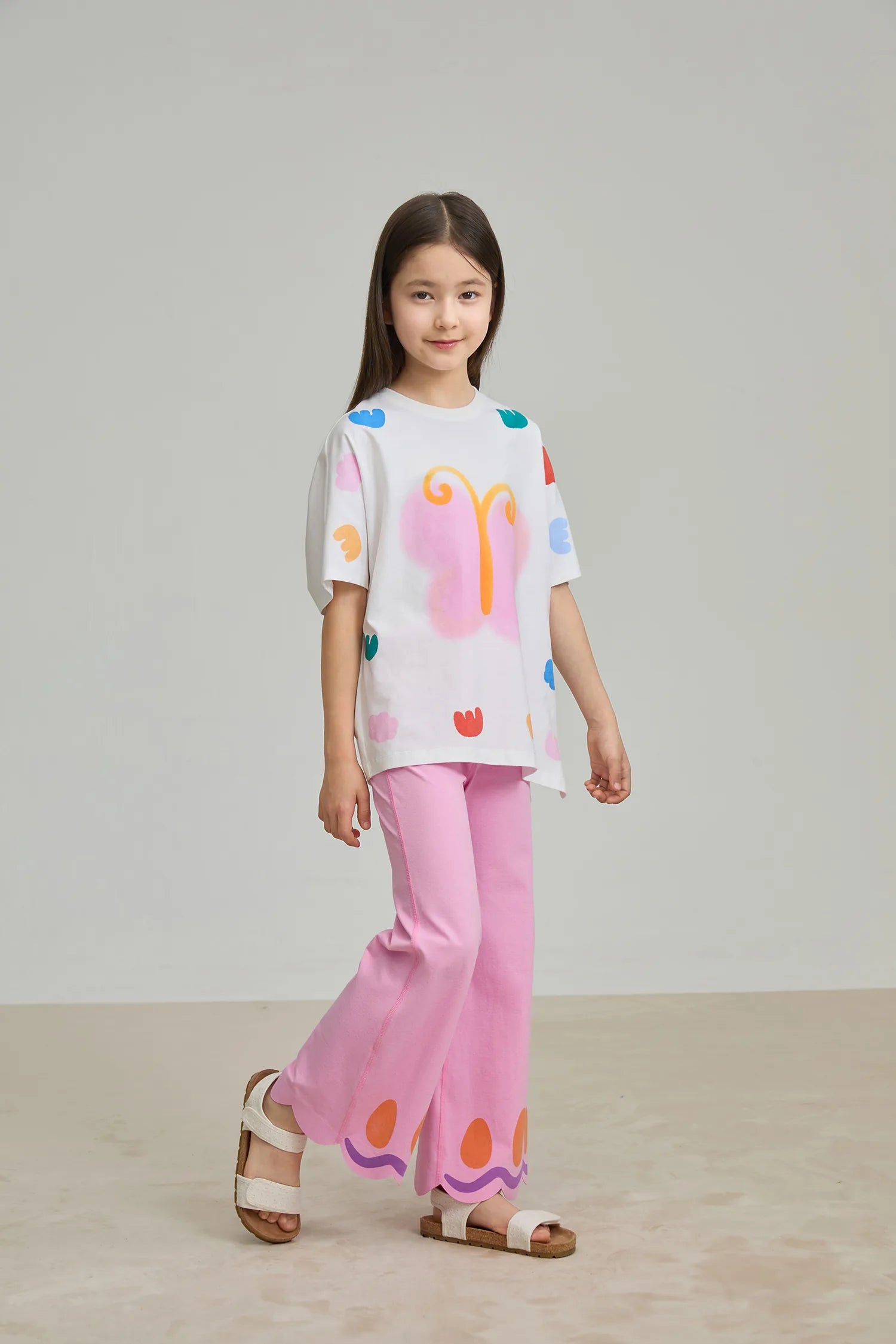 Poco Blush Butterfly Flow Yoga Flare Pants