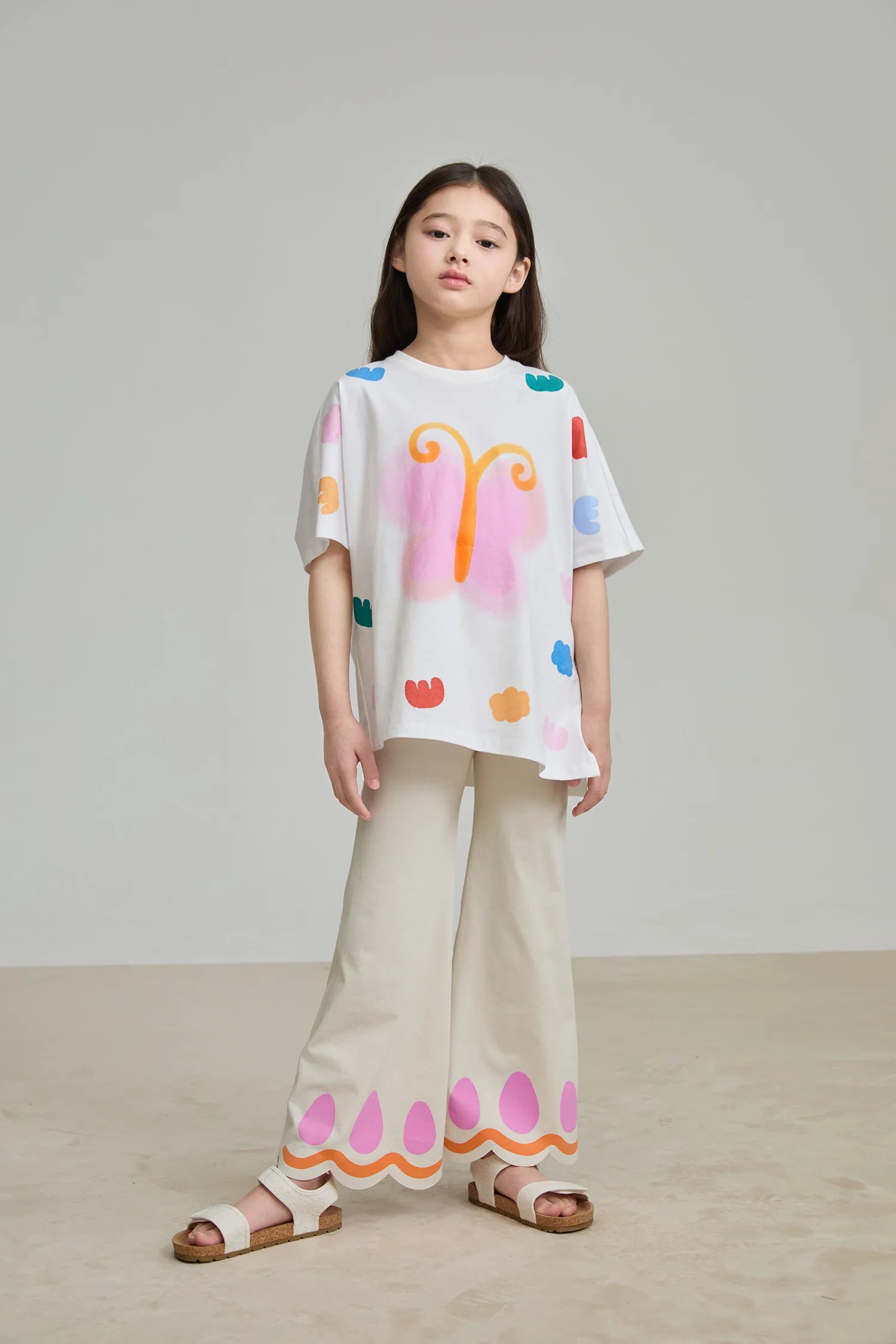 Poco Blush Butterfly Flow Yoga Flare Pants