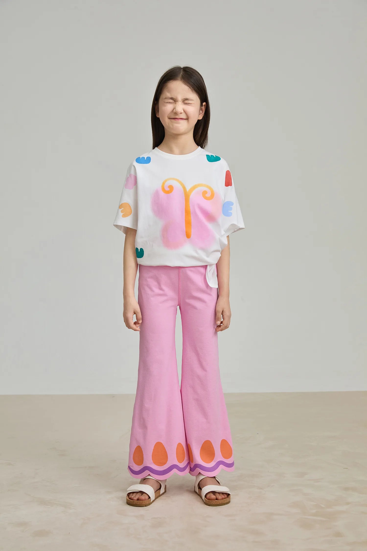 Poco Blush Butterfly Flow Yoga Flare Pants