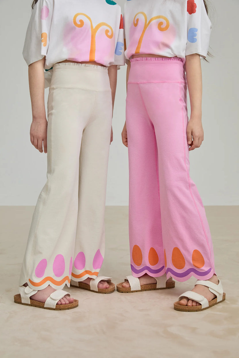 Poco Blush Butterfly Flow Yoga Flare Pants