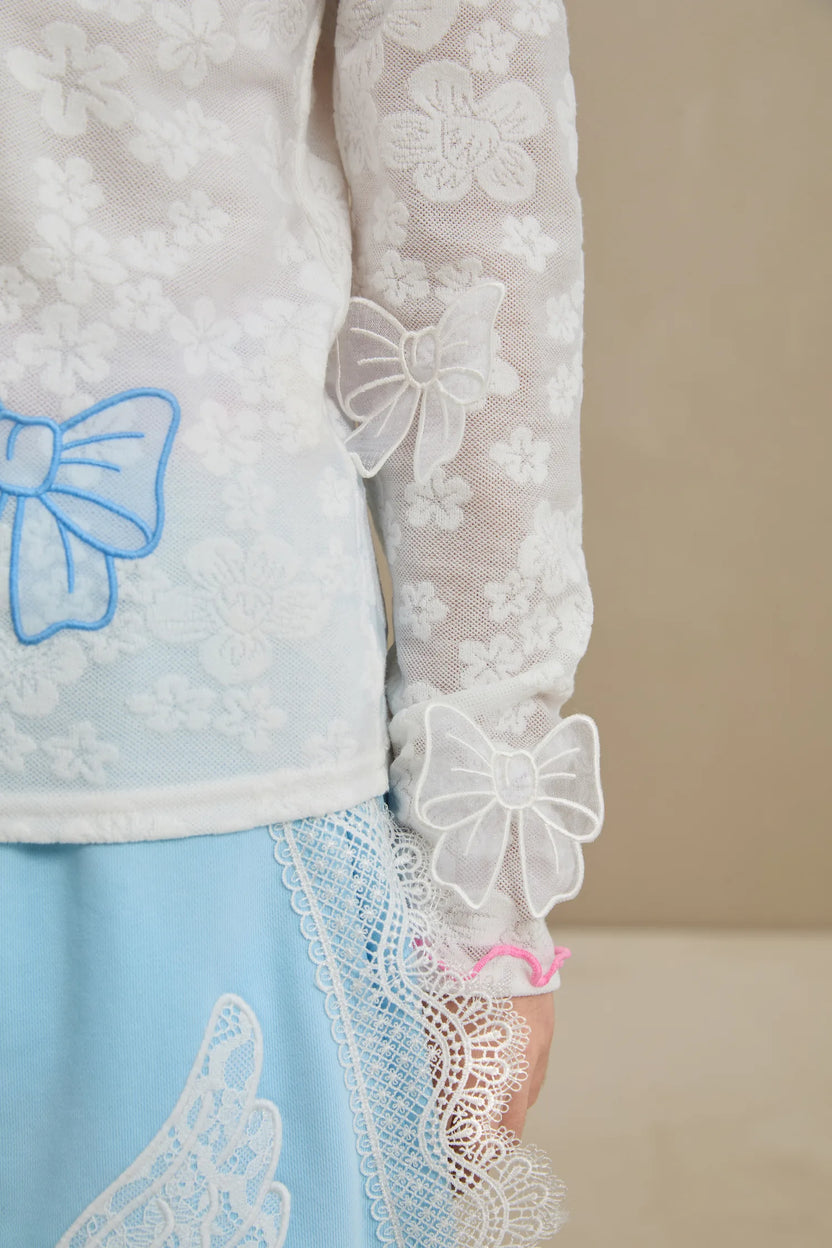 Butterfly Lace Mesh Layering Top by Poco Blush, image 14