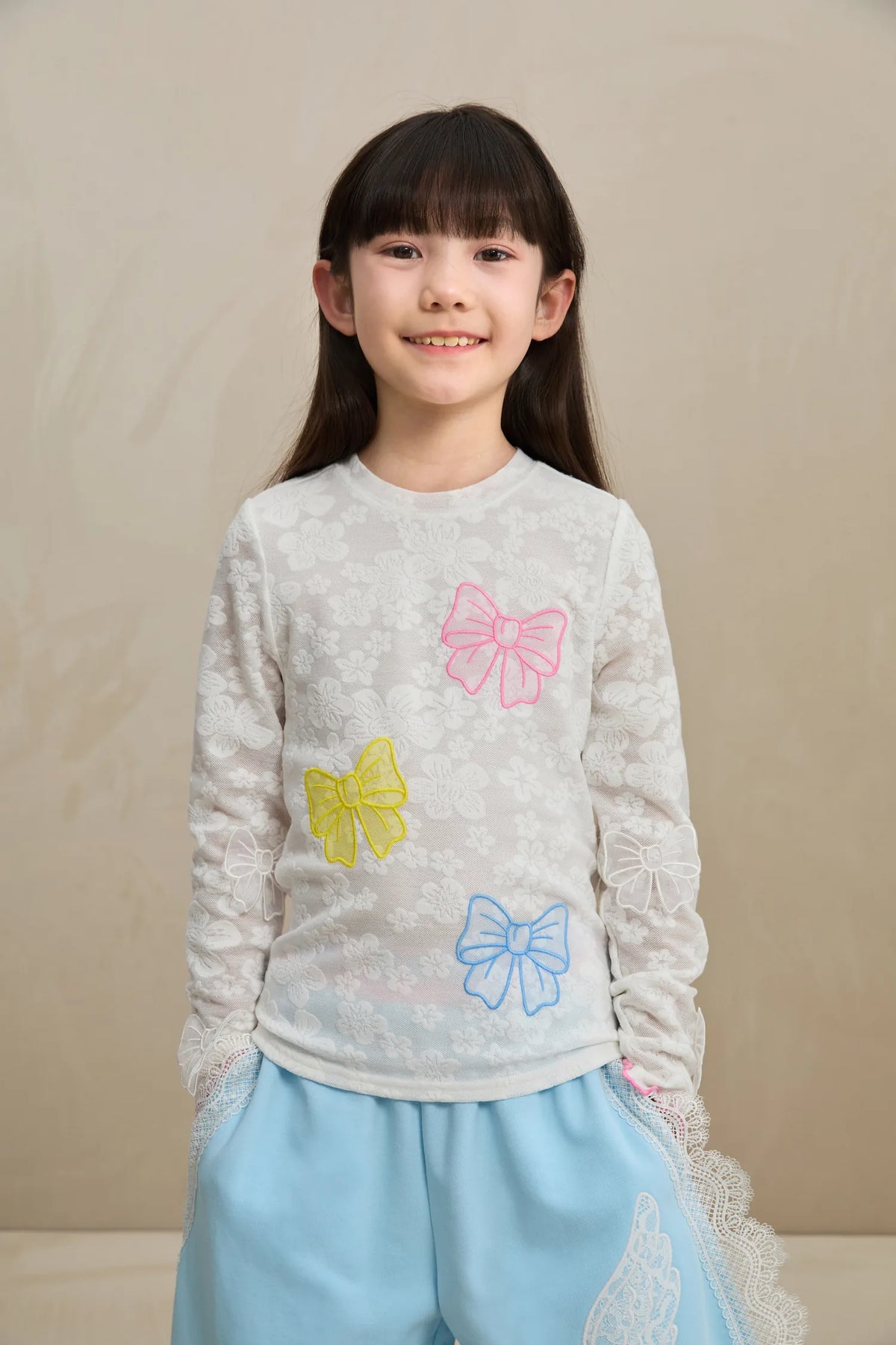 Butterfly Lace Mesh Layering Top by Poco Blush, image 4