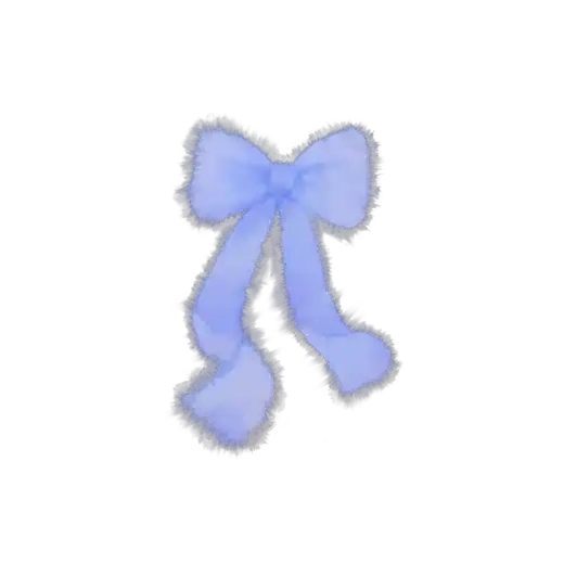 Deer character back artwork with a blue bow