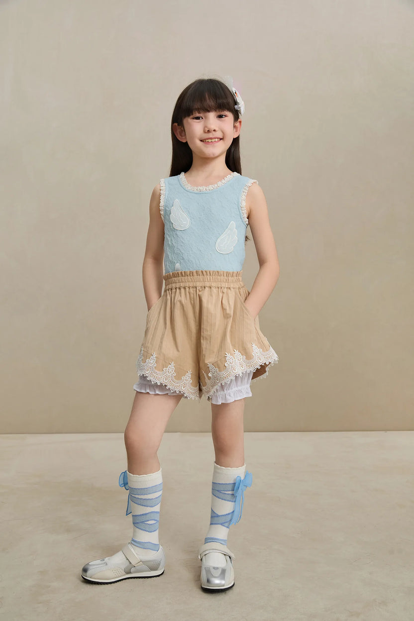 Cotton Bloom Shorts with Lace Hem by Poco Blush, image 12