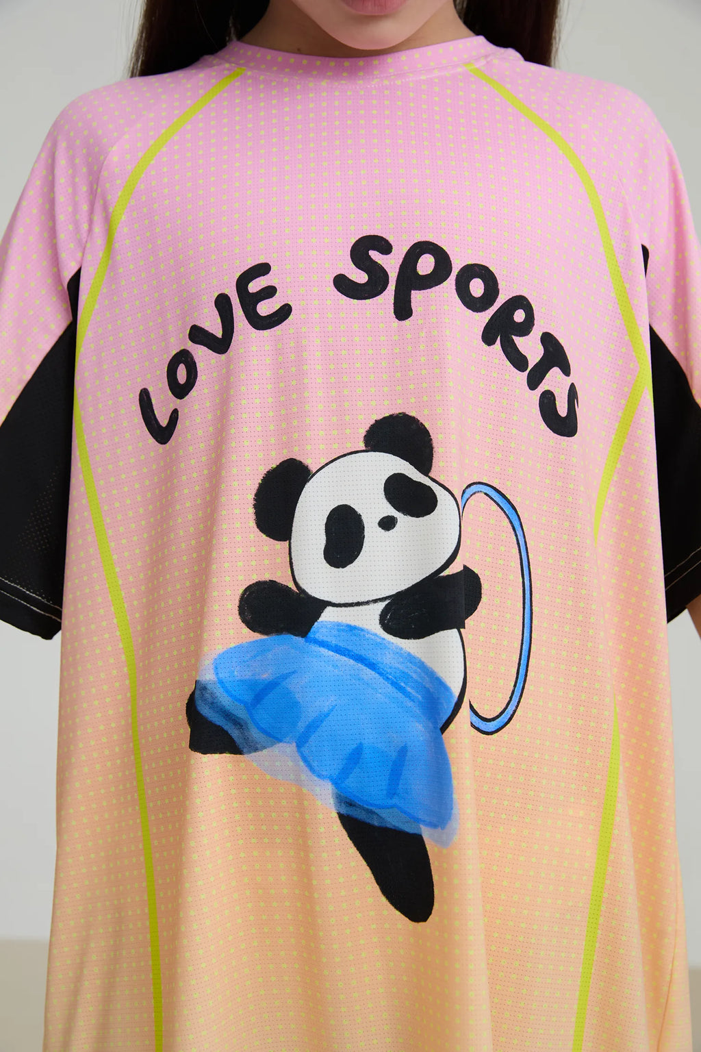 Poco Blush Longline Ribbon Panda Sport Dress