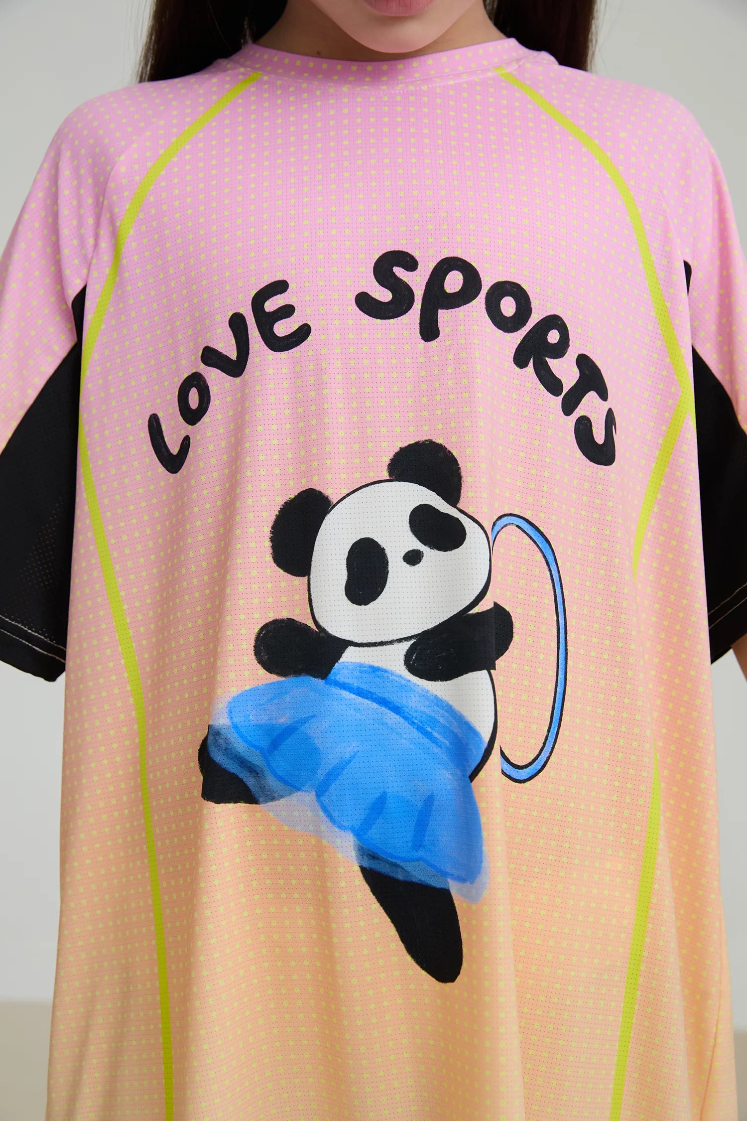 Poco Blush Longline Ribbon Panda Sport Dress