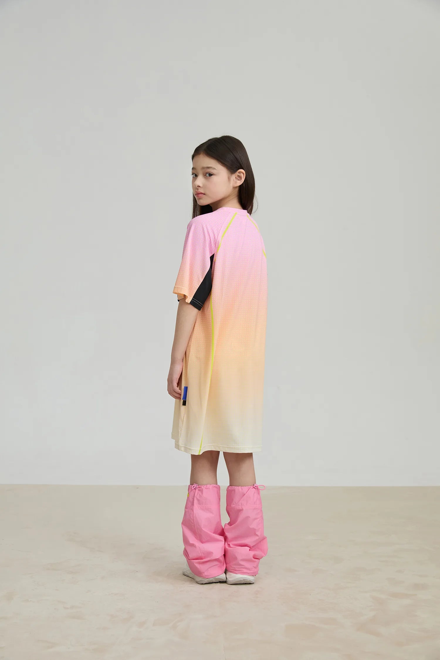 Poco Blush Longline Ribbon Panda Sport Dress