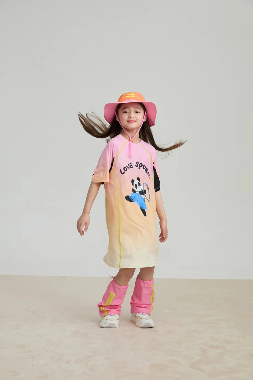 Longline Ribbon Panda Sport Dress by Poco Blush, image 20