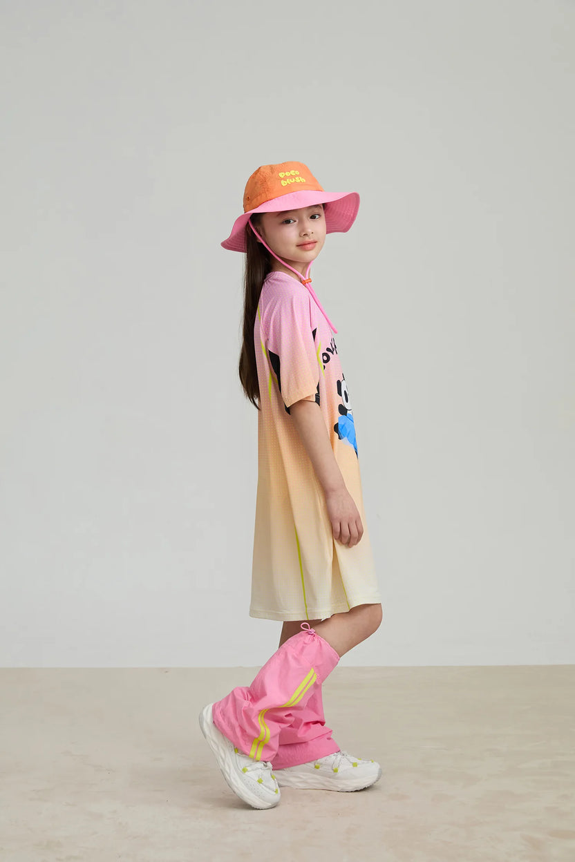 Poco Blush Longline Ribbon Panda Sport Dress