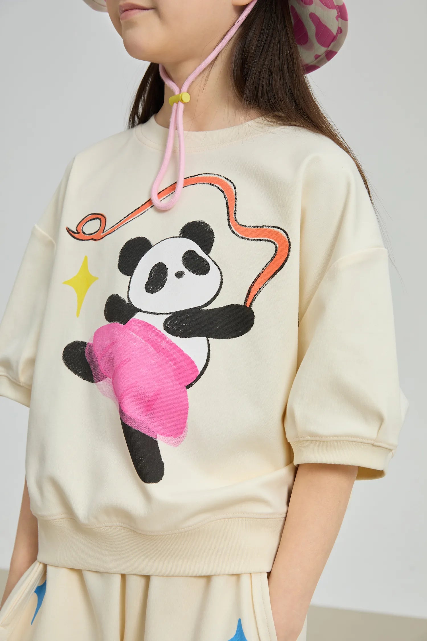 Poco Blush Dancing Panda Dry‑Fit Play Tee