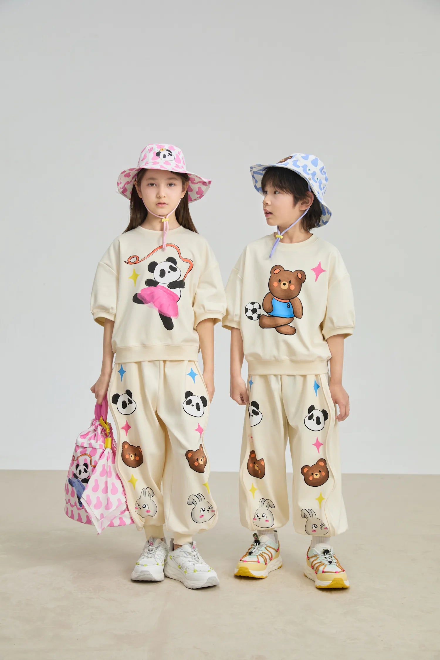 Poco Blush Dancing Panda Dry‑Fit Play Tee
