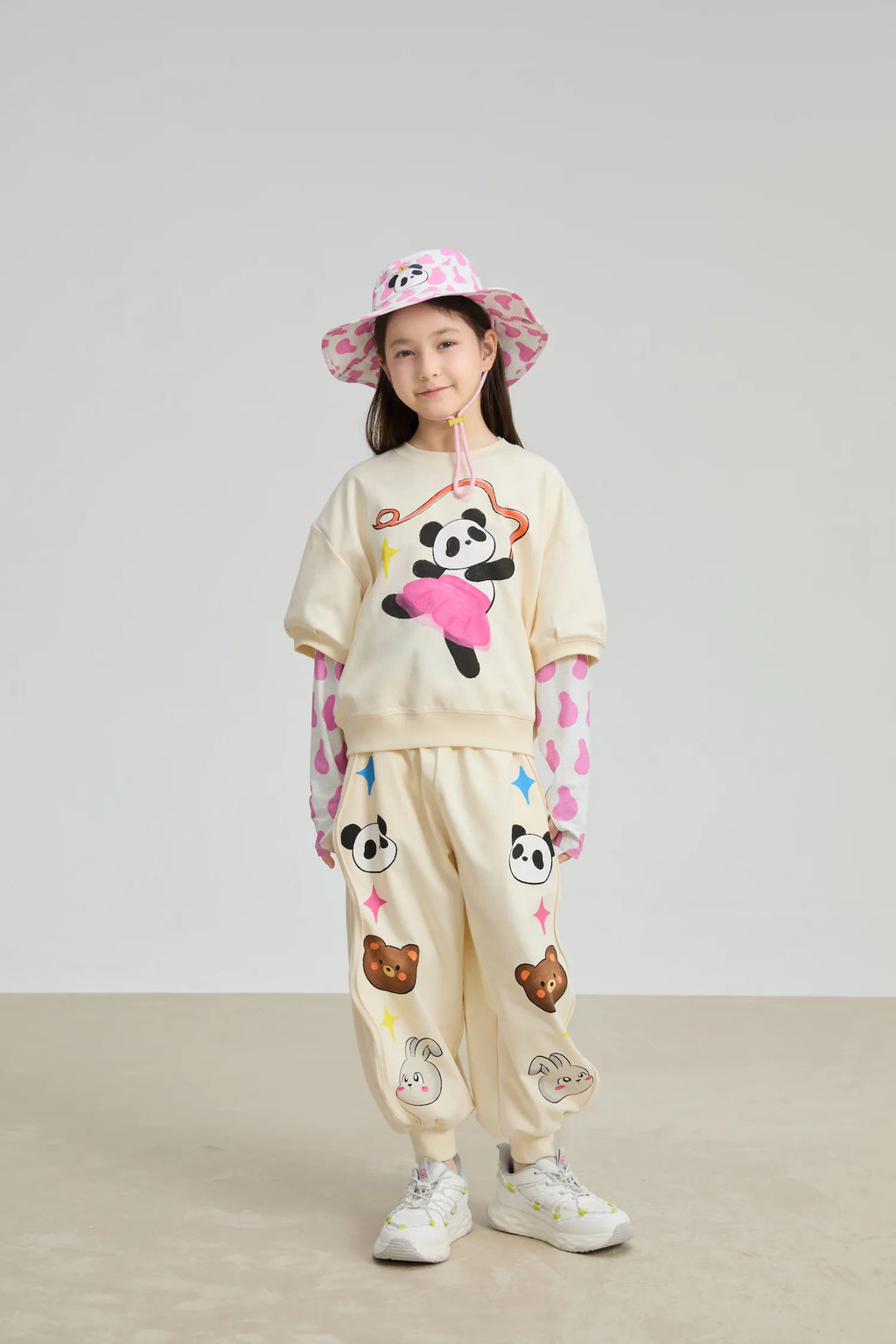 Poco Blush Dancing Panda Dry‑Fit Play Tee