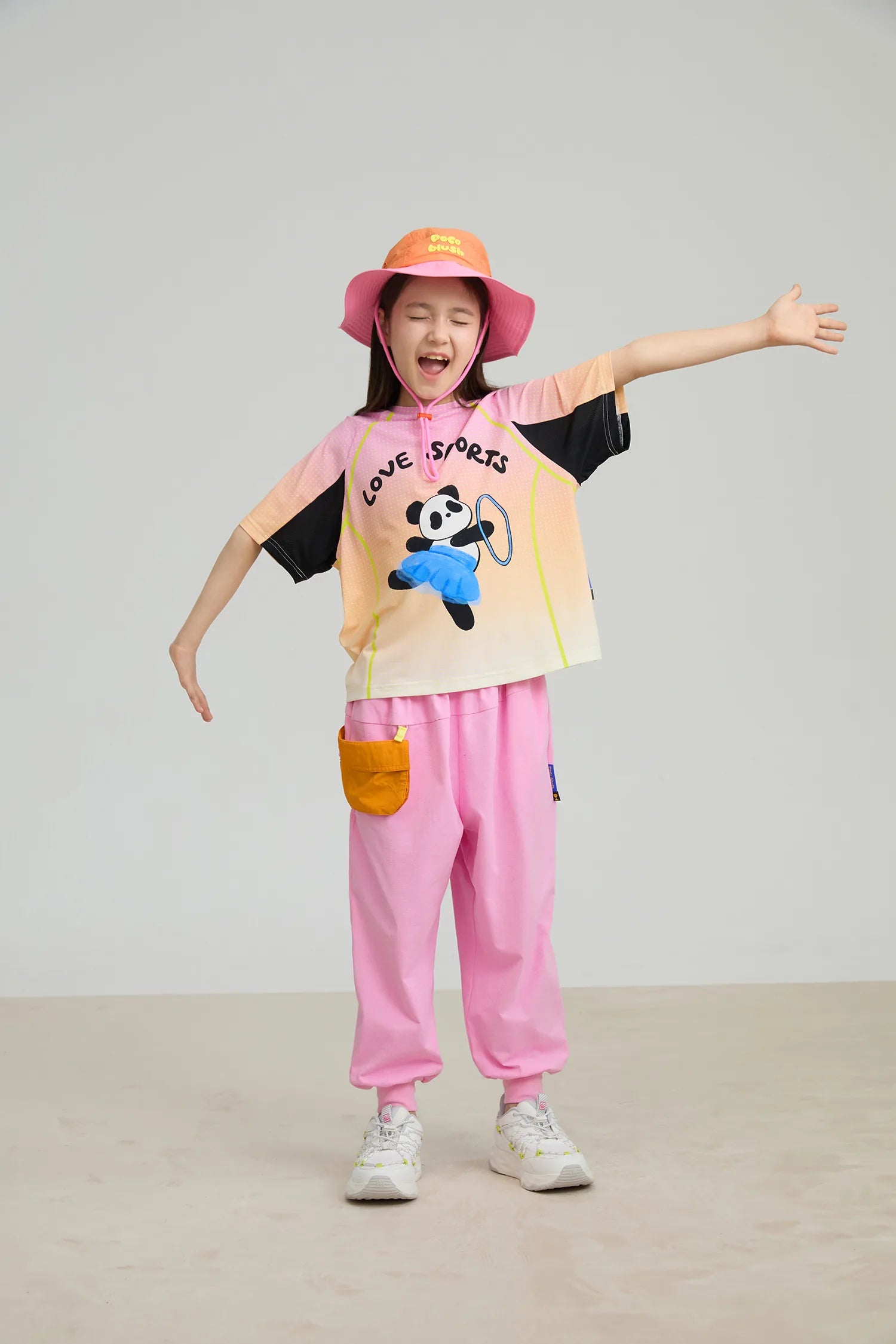 Poco Blush Dancing Panda Sports Tee