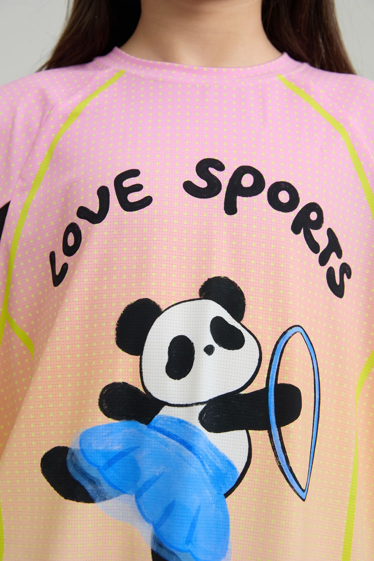 Poco Blush Dancing Panda Sports Tee